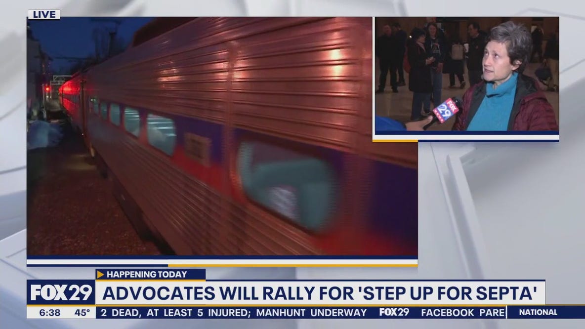 Advocates gather at 30th Street Station to save SEPTA line